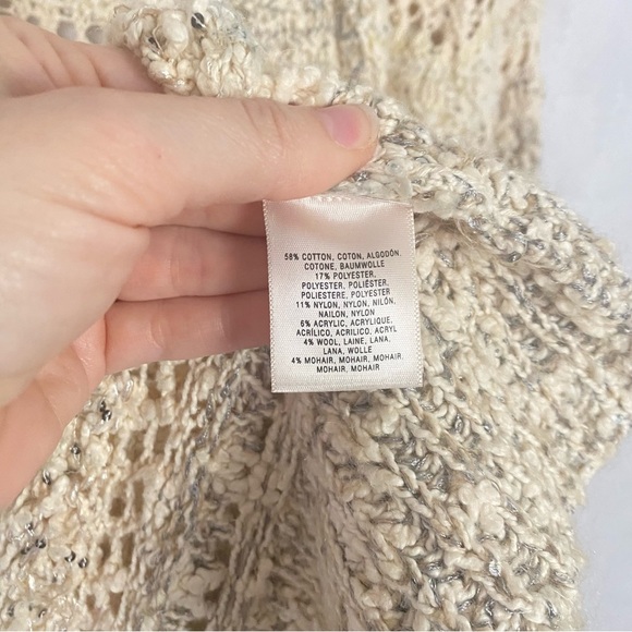 🪷Anthropologie🪷Knitted & Knotted Cardigan Open Knit Wool Mohair Blend, Medium - Picture 13 of 15